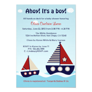 nautical baby shower invitations & announcements | zazzle nautical baby shower invitations & announcements | zazzle, Baby shower invitations