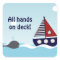 Nautical Sailboat Baby Boy Baby Shower Sticker