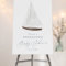 Nautical Sailboat Baby Shower Welcome Sign