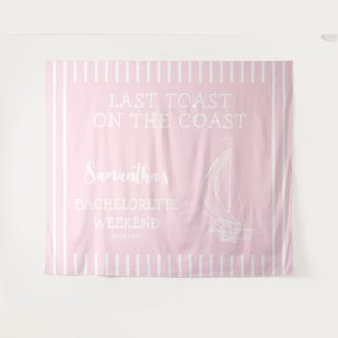 Nautical Sailboat Bachelorette Party Last Toast Tapestry