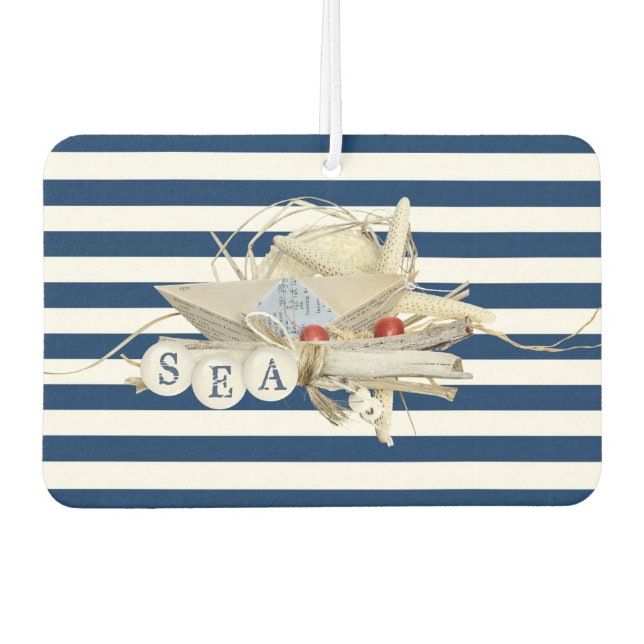 Nautical Sailboat Cluster - Sea Air Freshener (Front)