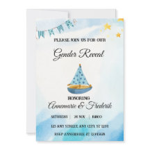 Nautical Sailboat Gender Reveal