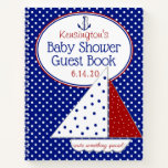 Nautical Sailboat Neutral Baby Shower Guest Book | at Zazzle