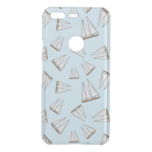 Nautical Sailboat Sailing Adventure Light Blue Uncommon Google Pixel Case