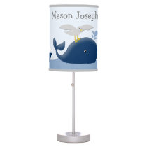 Nautical Sailboat, Whale, Anchor Nursery Lamp