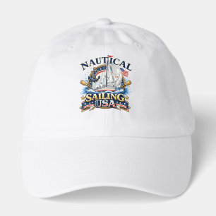 Nautical Sailing Boat Anchor Ocean Graphic Classic Hat