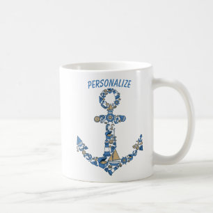 Nautical Sailing Boat Anchor Unusual Lighthouse Coffee Mug