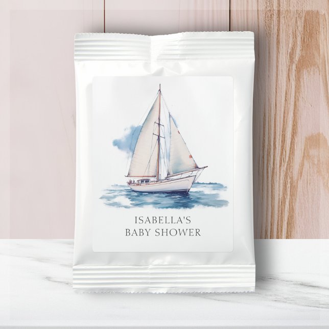 Nautical sailing Boat Baby Shower Favor Lemonade Drink Mix (Creator Uploaded)