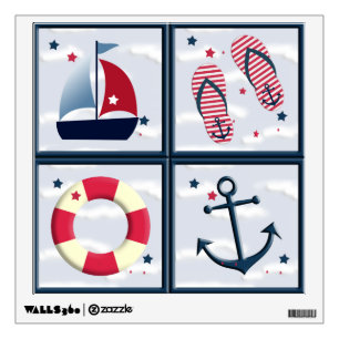Nautical Sailing Design Wall Decal
