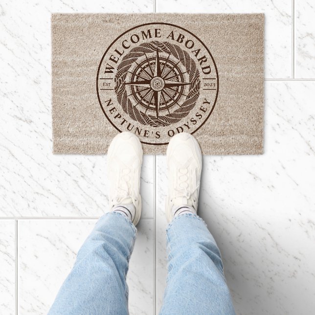 Nautical Sailing Fiber Doormat (Insitu)