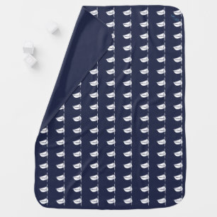 Nautical Sailing Stroller Blanket