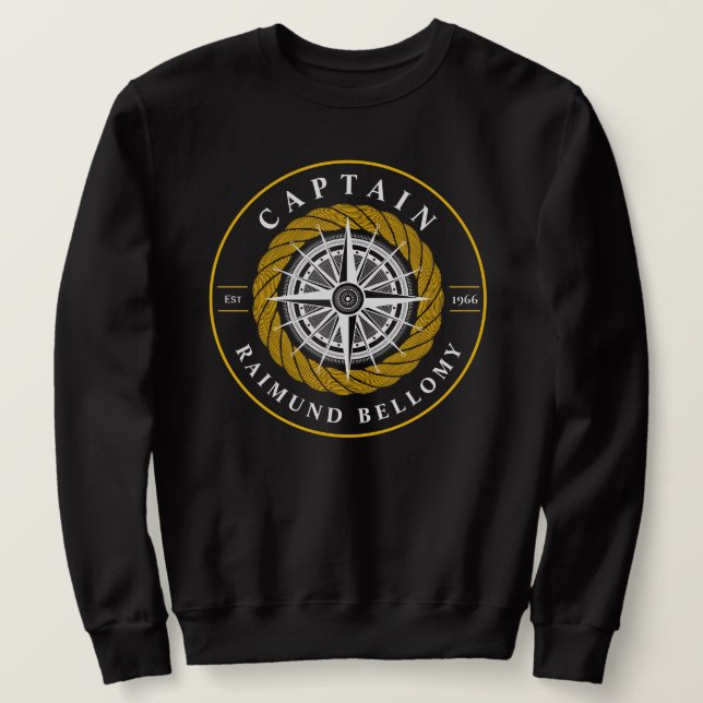 Nautical Sailing Sweatshirt (Design Front)