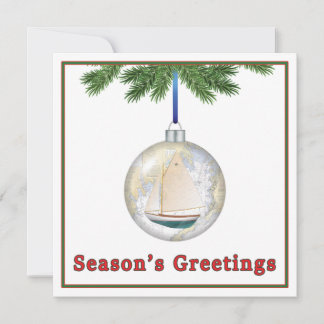 Nautical & Sailing Themed Christmas Card