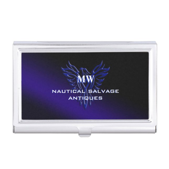 Nautical Salvage Antiques, Phoenix Rising Business Card Case (Front)