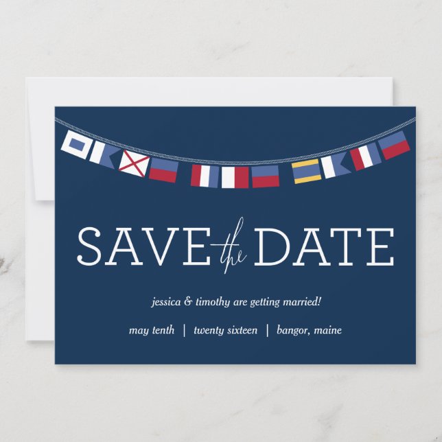 Nautical Save the Date (Front)