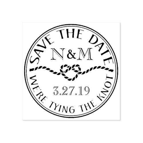 Nautical Save The Date Custom Stamp