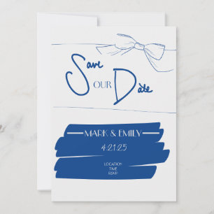 Nautical Save the Date Invitation