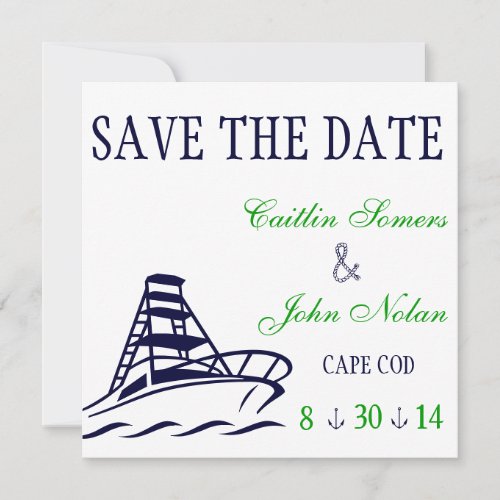 Nautical Save the Date Wedding