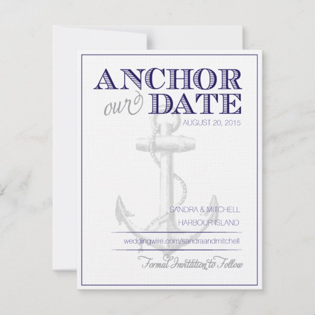 Nautical Save the Dates Save The Date (Front)