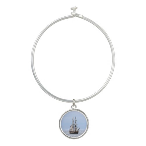 Nautical Schooner Blue Skies Bangle Bracelet