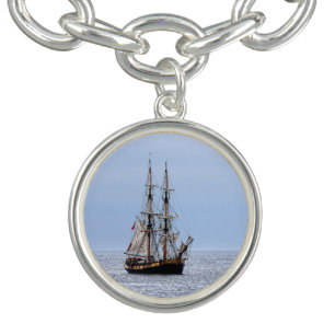 Nautical Schooner Blue Skies Bracelet