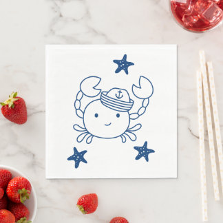 nautical sea animal napkins