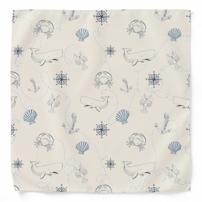 Nautical Sea Bandana (Front)