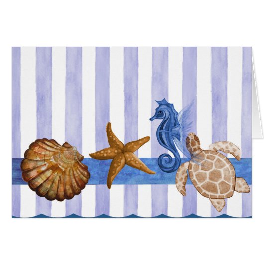 Nautical Sea Creatures (Front Horizontal)
