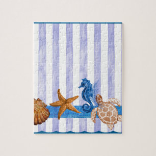 Nautical Sea Creatures Jigsaw Puzzle