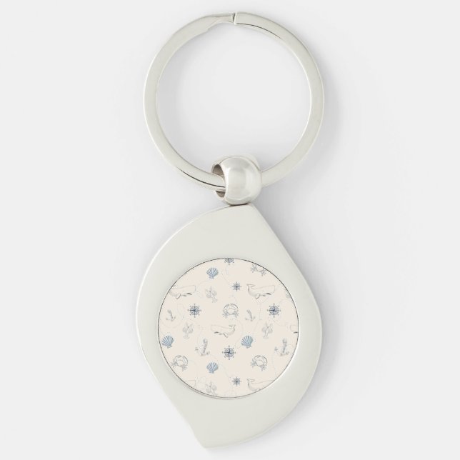 Nautical Sea Keychain (Front)