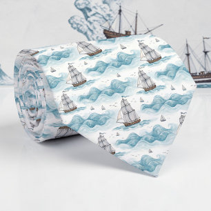 Nautical Sea Life Custom Necktie