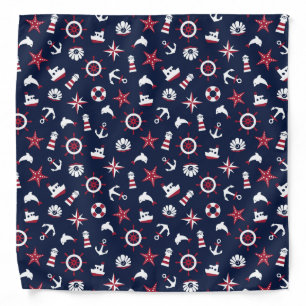 Nautical Sea Pattern Bandana