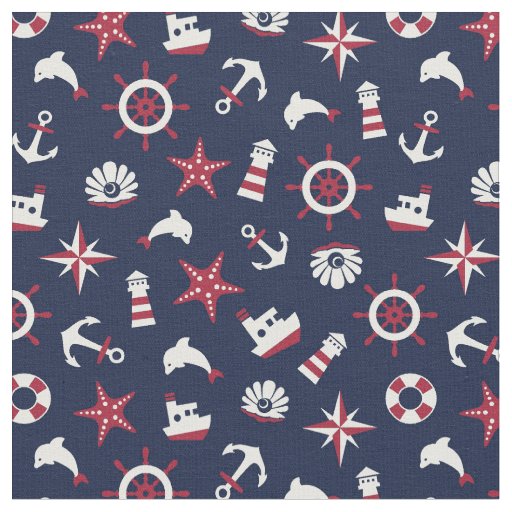 Nautical Sea Pattern Fabric