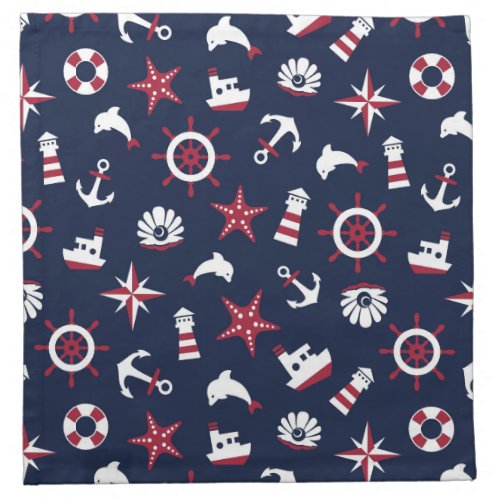 Nautical Sea Pattern Napkin