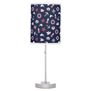 Nautical Sea Pattern Table Lamp