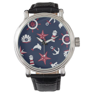 Nautical Sea Pattern Watch