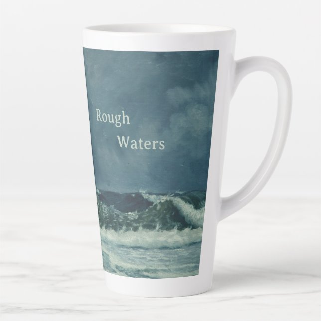 Nautical Sea Scene Latte Mug (Right)