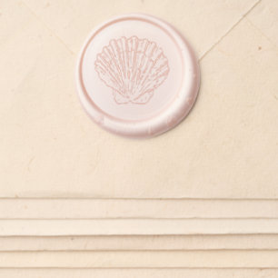 Nautical Sea Shell Wax Seal Sticker