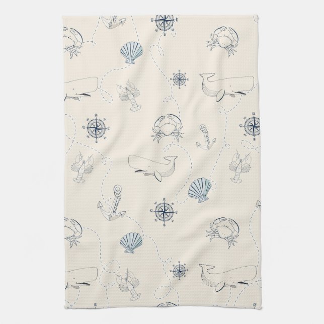 Nautical Sea Towel (Vertical)