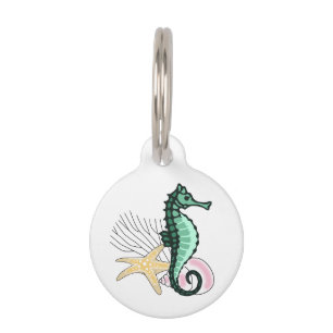 Nautical Seahorse Pet ID Tag