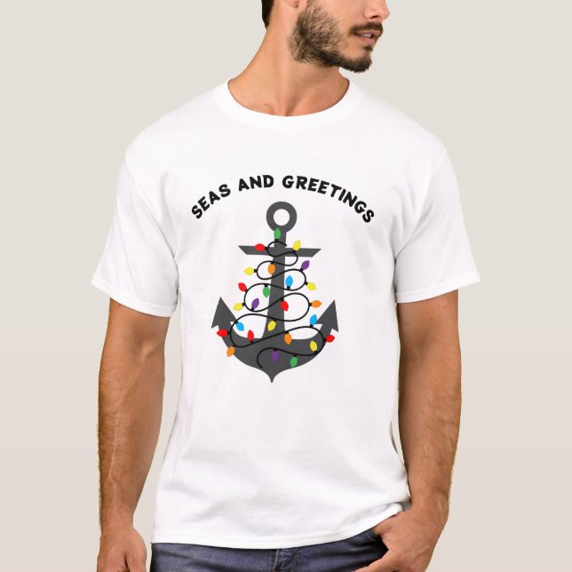 Nautical Seas and Greetings T-Shirt (Front)