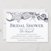 Nautical Seashell Bridal Shower Invitation (Front)
