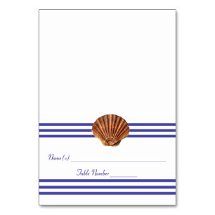 Nautical Seashell - Escort Card
