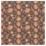 Nautical Seashell Red Pattern  Fabric