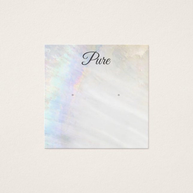 Nautical Seashell Stud Earring Display Holder (Front)