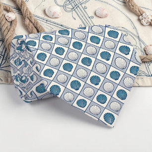 Nautical Seashells Custom Necktie