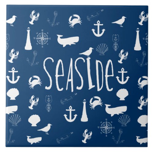 Nautical Seaside Ceramic Tile