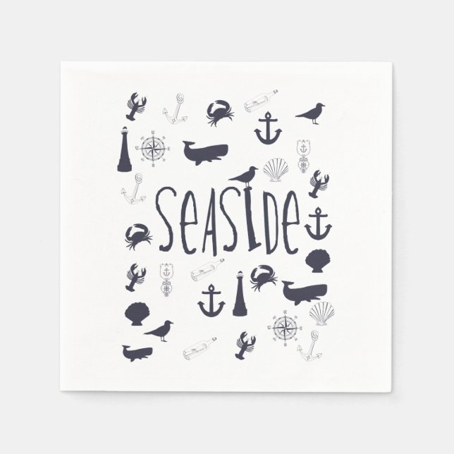 Nautical Seaside Napkins (Front)