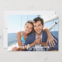 Nautical SEAsons Greetings | Anchors | Two+Photo Holiday Card