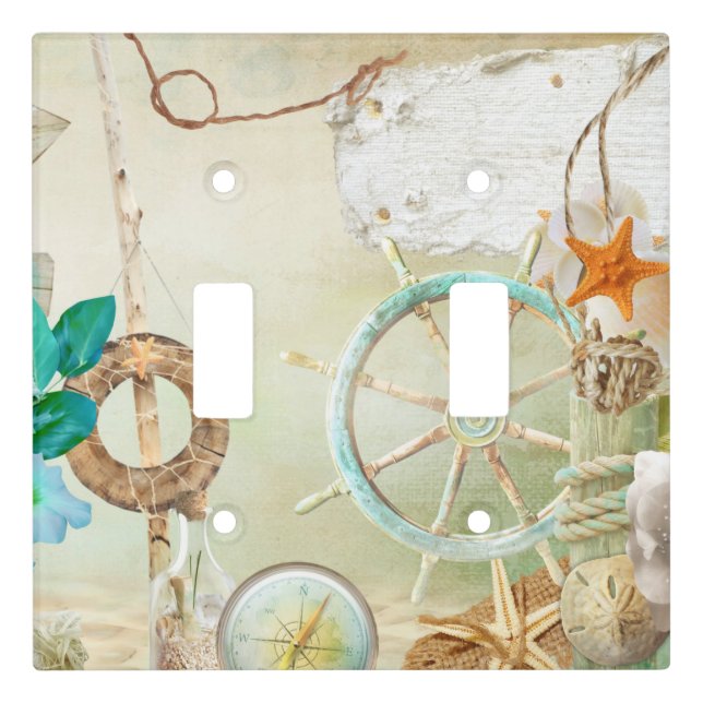 Nautical Series Design 2  Light Switch Cover (Front)